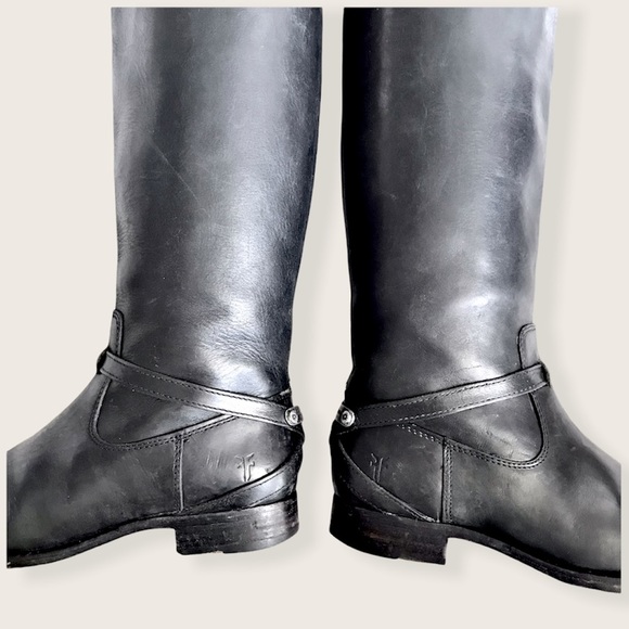 Frye Lindsay Vintage Plate Leather Knee-High Boot - Picture 12 of 16